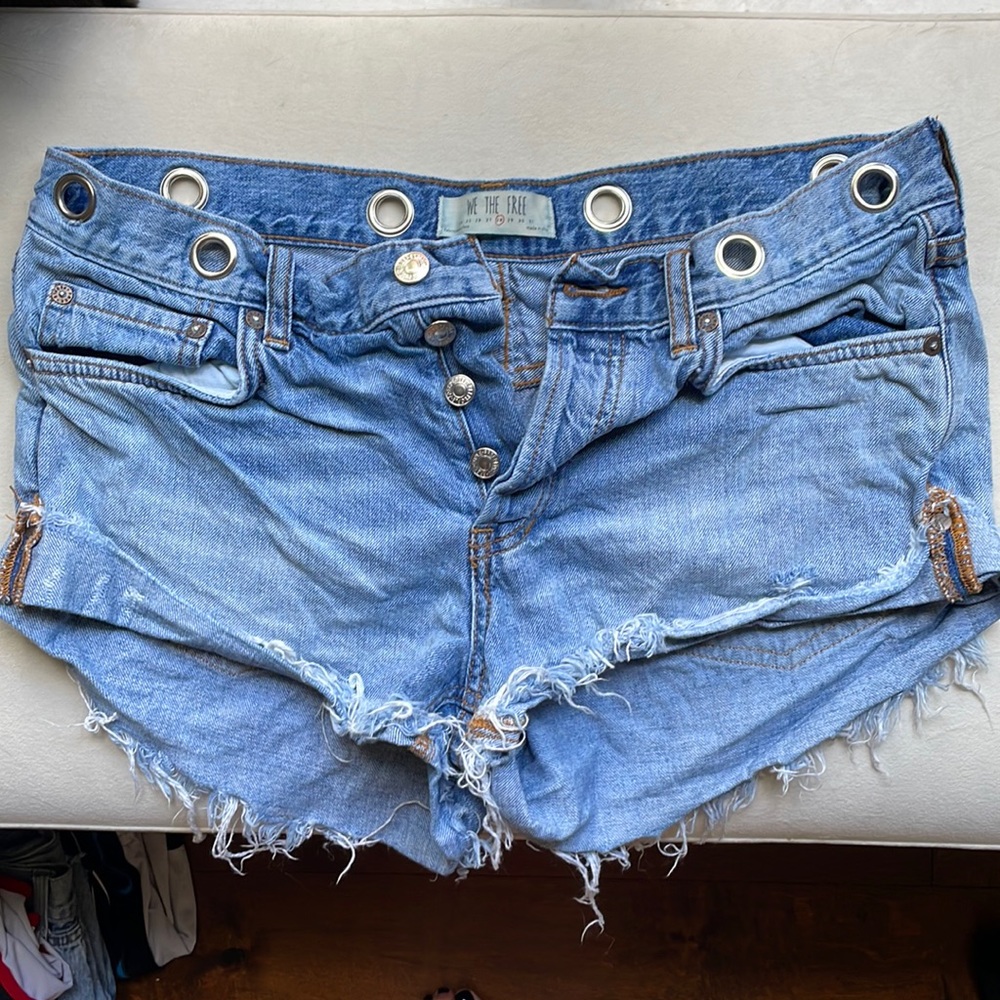 Free People Jean Shorts